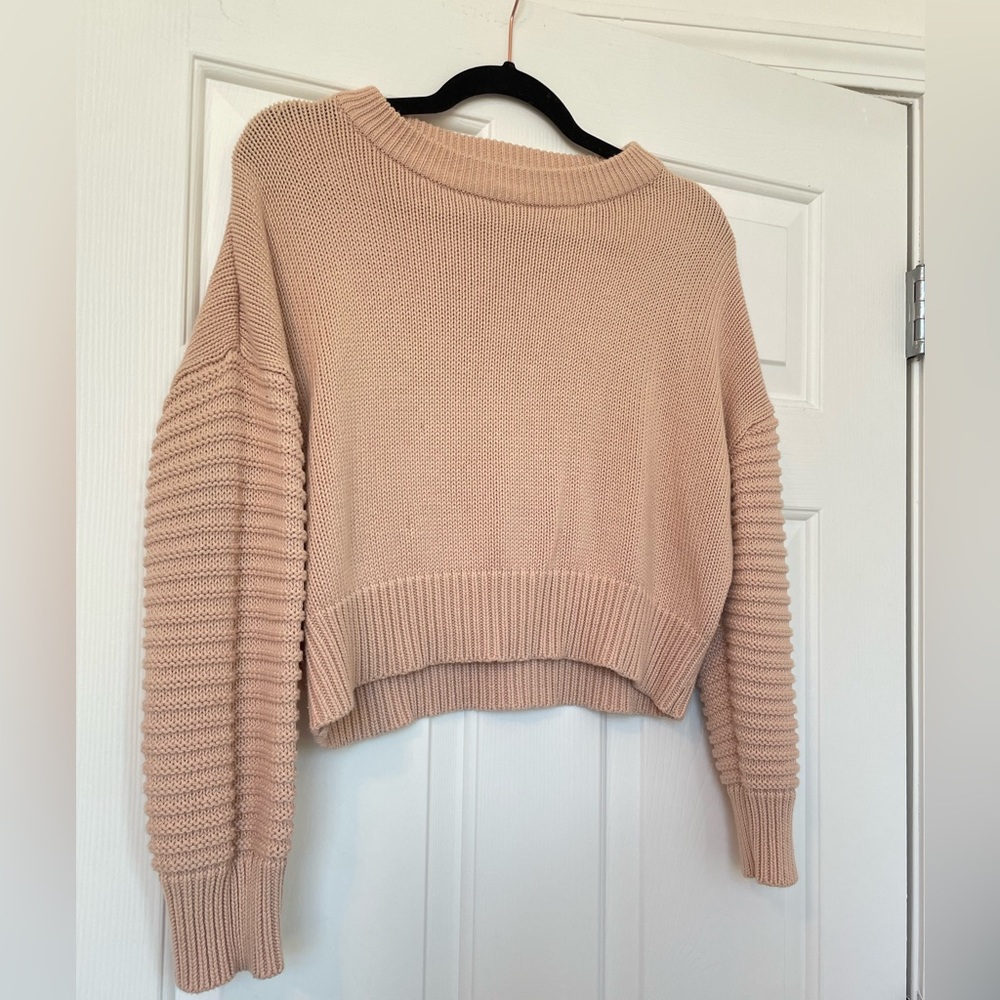 Topshop Light Pink Knit Sweater Size US 4 - Picture 3 of 8